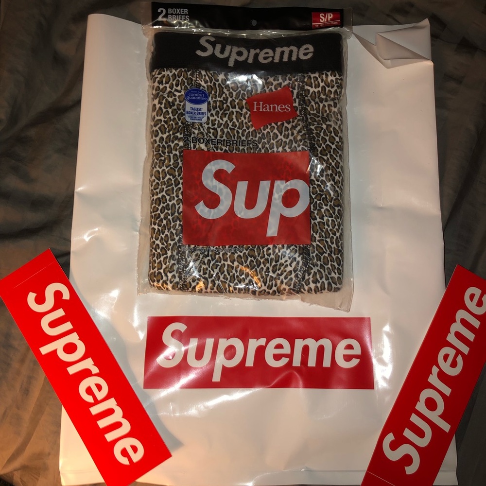 Supreme Leopard Print Boxers (2 pair)